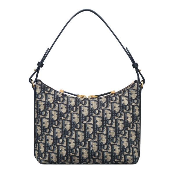 日本 Dior麻將包 30 Montaigne Diorling 附鏈帶迷你包 藍色 Dior Oblique 緹花 日本 Dior麻將包 30 Montaigne Diorling 附鏈帶迷你包 藍色 Dior Oblique 緹花