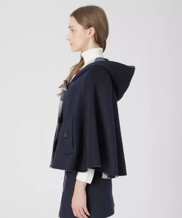 日本 BLUE LABEL Crestbridge Check River 聚氨酯披肩外套 日本 BLUE LABEL Crestbridge Check River 聚氨酯披肩外套