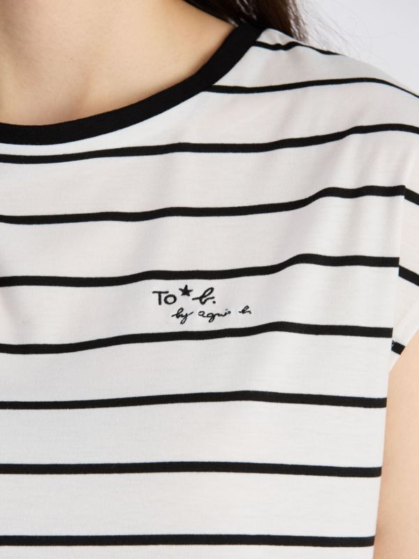 日本To b. by agnès b.法式袖口品牌Logo T恤 日本To b. by agnès b.法式袖口品牌Logo T恤