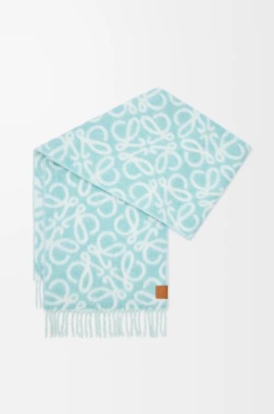 日本LOEWE Anagram 羊駝毛和羊毛大logo圍巾 日本LOEWE Anagram 羊駝毛和羊毛大logo圍巾