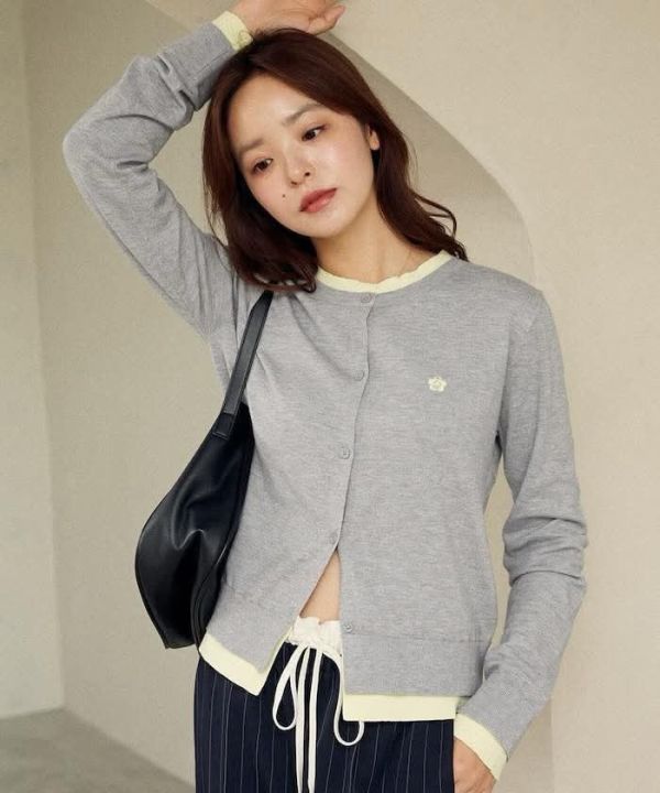 日本New 2025A/W items MARY QUANT bi-colour cardigan罩衫外套 日本New 2025A/W items MARY QUANT bi-colour cardigan罩衫外套