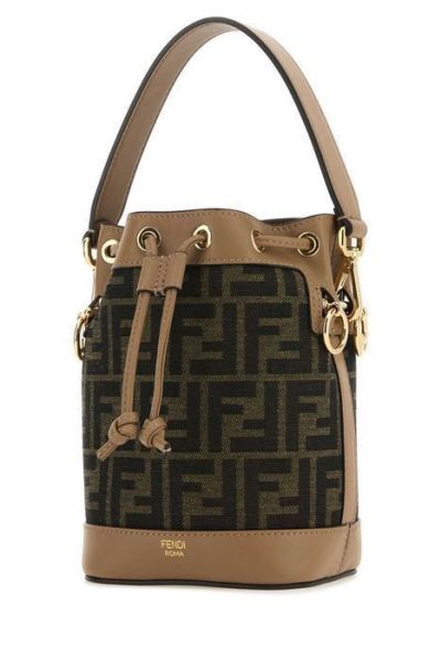 日本 FENDI Mon Tresor 棕色FF布料迷你包款 日本 FENDI Mon Tresor 棕色FF布料迷你包款