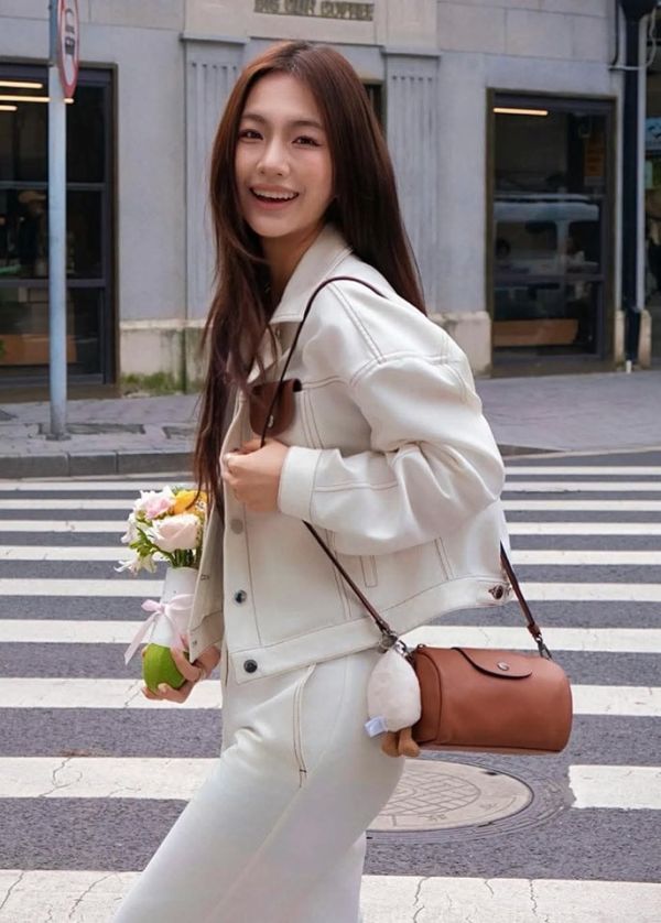 Longchamp 牛皮圓筒包 Longchamp 牛皮圓筒包