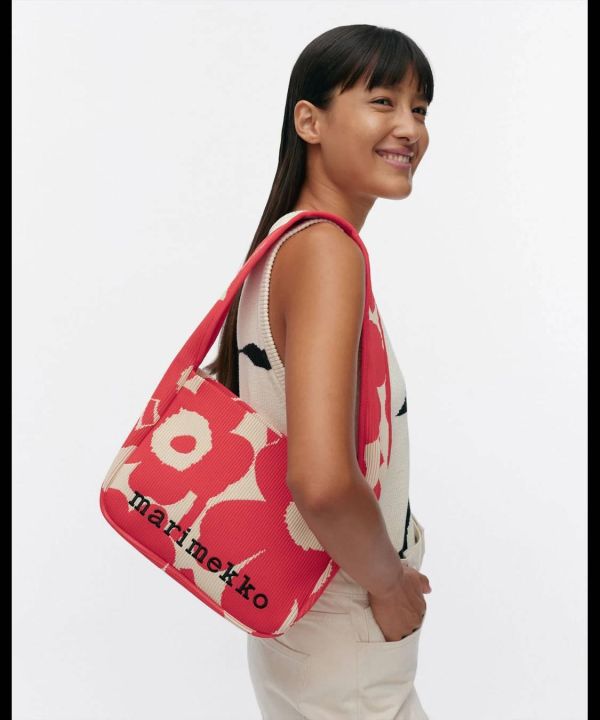 現貨日本 Marimekko針織 Unikko 單肩包(5折款) 日本 Marimekko” Crossbody Shoulder bag肩背包