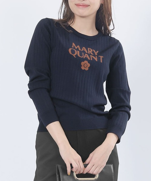 日本MARY QUANT Logo羅紋針織套頭衫 日本MARY QUANT Logo羅紋針織套頭衫