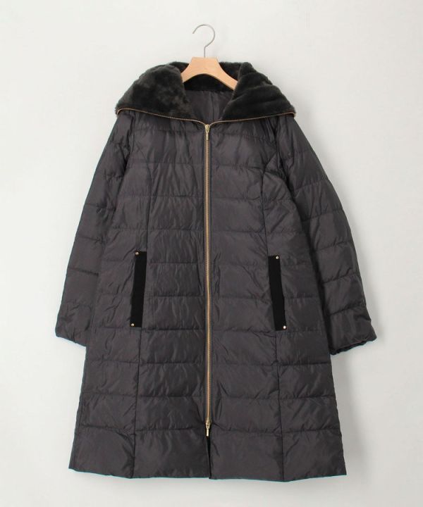 日本NOLLEY'S MALL 防水高密度塔夫綢和人造毛皮長外套 日本NOLLEY'S MALL 防水高密度塔夫綢和人造毛皮長外套