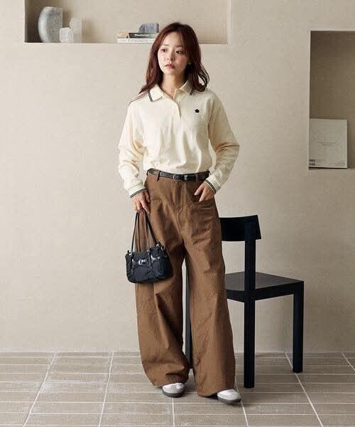 日本 MARY QUANT × PUBLUX” Polo 雛菊刺繡LOGO衫 日本 MARY QUANT × PUBLUX” Polo 雛菊刺繡LOGO衫