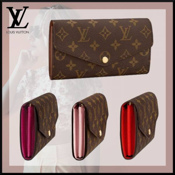 LOUIS VUITTON LV M60531  SARAH信封式掀蓋長夾 LOUIS VUITTON LV M62236  SARAH信封式掀蓋長夾