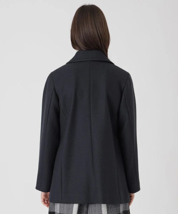 日本BLUE LABEL 斜紋梅爾頓皮大衣 日本BLUE LABEL 斜紋梅爾頓皮大衣