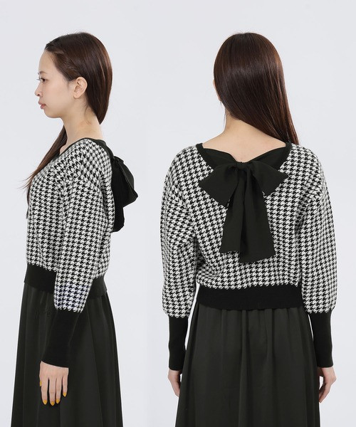 日本MARY QUANT 後背織帶針織套頭衫 日本MARY QUANT 後背織帶針織套頭衫