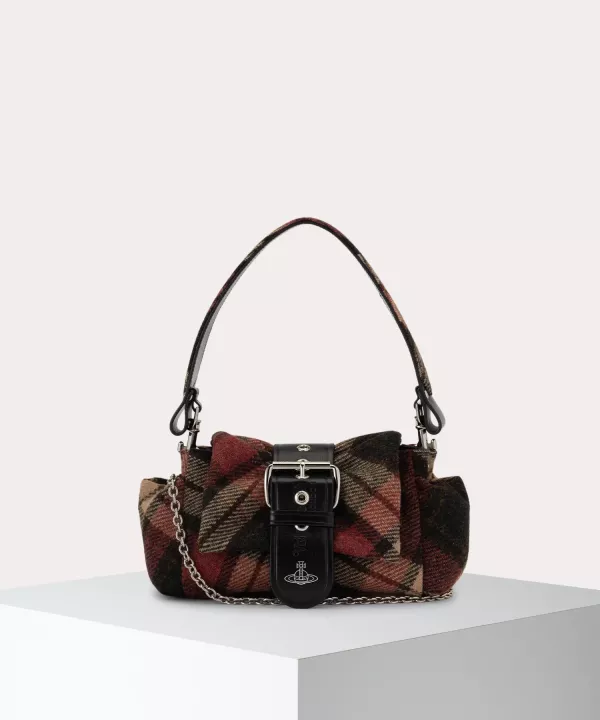 日本Vivienne Westwood 哈里斯花呢格紋榛果寶藏手提包 日本Vivienne Westwood 哈里斯花呢格紋榛果寶藏手提包