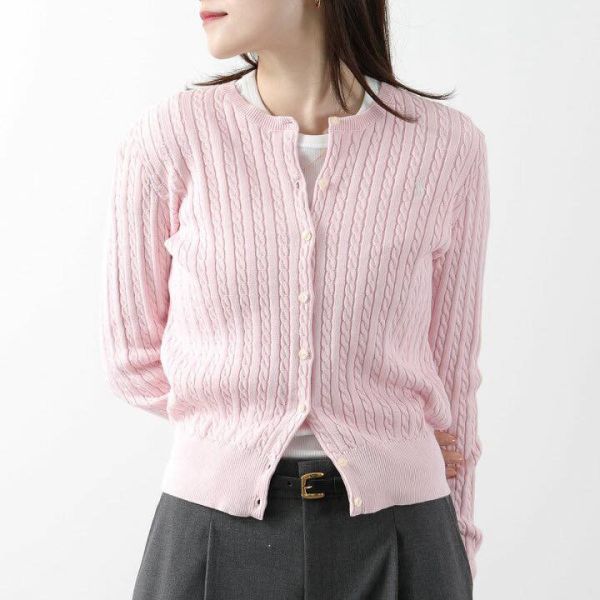 日本Polo Ralph Lauren 刺繡LOGO麻花針織開釦衫 日本Polo Ralph Lauren 刺繡LOGO麻花針織開釦衫