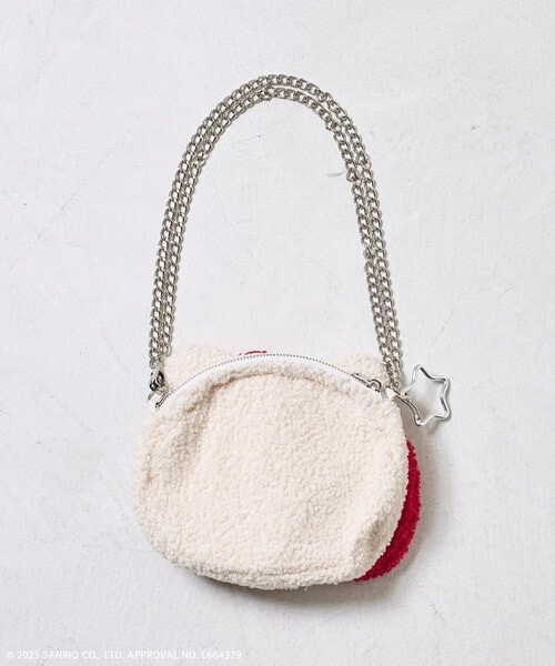 日本Hello Kitty蝴蝶結擋臉側背包 日本Hello Kitty蝴蝶結擋臉側背包