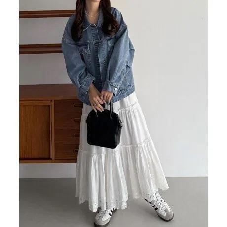 日本日牌後綁結丹寧牛仔外套 日本日牌後綁結丹寧牛仔外套