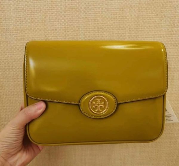 Tory Burch Robinson Spazzolato Convertible Sholder Bag褐色 日本代購-Tory Burch Robinson Spazzolato Convertible Sholder Bag