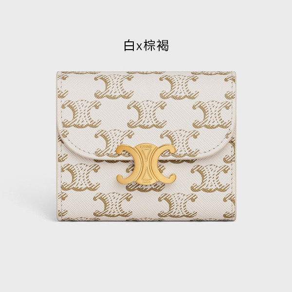 CELINE TRIOMPHE 老花三折短夾 CELINE,TRIOMPHE,三折,短夾