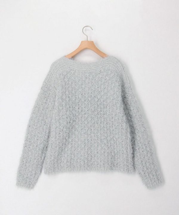 日本NOLLEY'S MALL 拉美花羽毛商城2WAY領套頭針織衫 日本NOLLEY'S MALL 拉美花羽毛商城2WAY領套頭針織衫