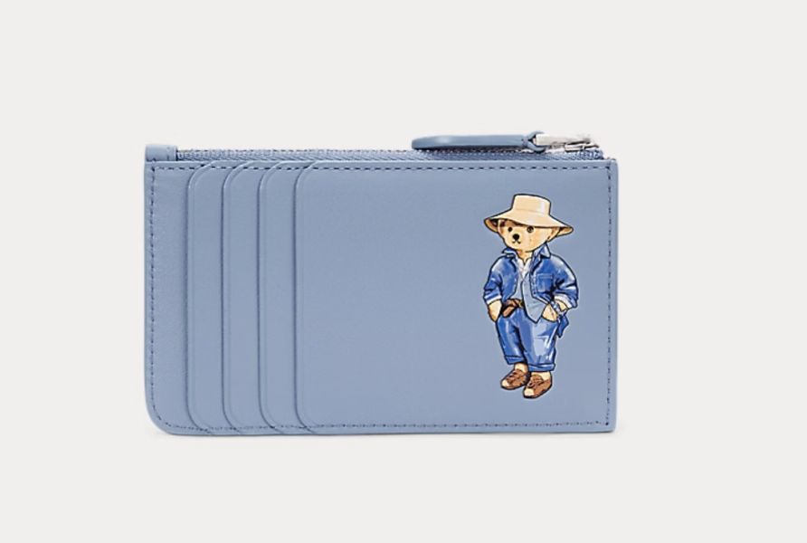 日本 Ralph Lauren Polo Bear 皮革拉鍊卡包 日本 Ralph Lauren Polo Bear 皮革拉鍊卡包
