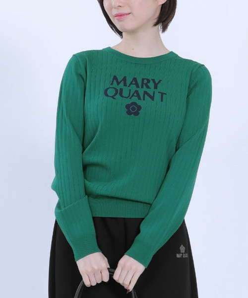 日本MARY QUANT Logo羅紋針織套頭衫 日本MARY QUANT Logo羅紋針織套頭衫