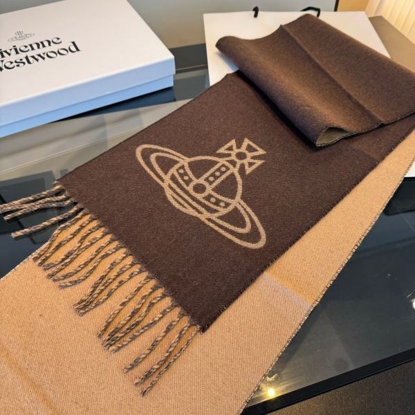 日本Vivienne Westwood大LOGO雙面圍巾 日本Vivienne Westwood大LOGO雙面圍巾