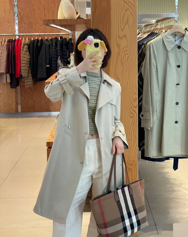 日本 BURBERRY 經典格紋棉麻托特包 日本 BURBERRY 經典格紋棉麻托特包