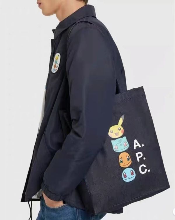 A.P.C x Pokemon聯名丹寧托特帆布包 A.P.C x Pokemon聯名丹寧托特帆布包