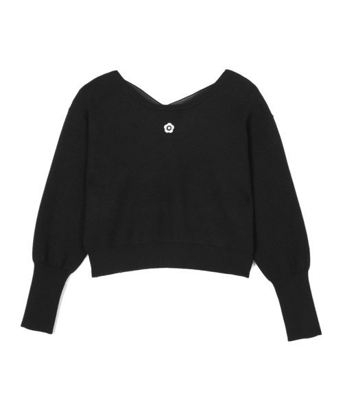 日本MARY QUANT 後背織帶針織套頭衫 日本MARY QUANT 後背織帶針織套頭衫