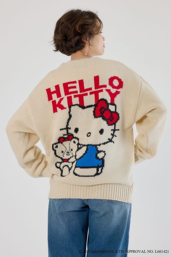 日本 KITTY 聯名款 開襟羊毛衫 日本 KITTY 聯名款 開襟羊毛衫