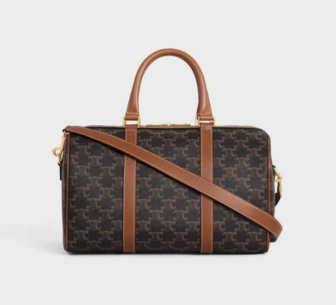 日本 CELINE Triomphe 帆布 MINI BOSTON 標誌印花大號波士頓包 日本 CELINE Triomphe 帆布 MINI BOSTON 標誌印花大號波士頓包