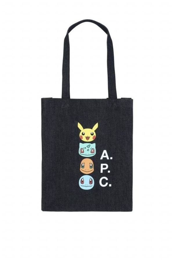 A.P.C x Pokemon聯名丹寧托特帆布包 A.P.C x Pokemon聯名丹寧托特帆布包