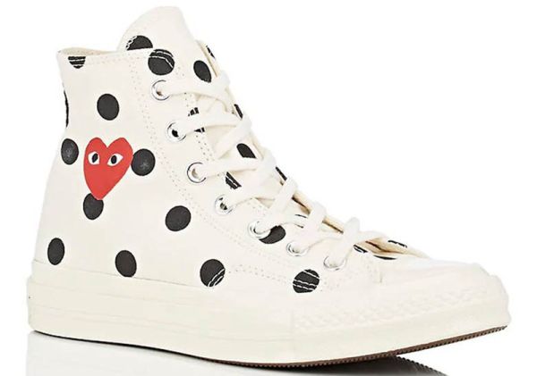 川久保玲 converse 聯名點點高、低筒帆布鞋 川久保玲 converse 聯名點點高、低筒帆布鞋
