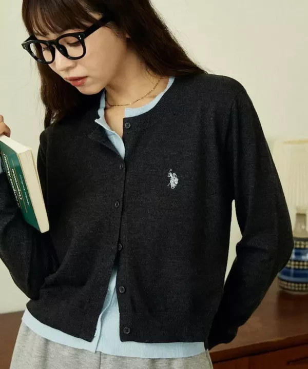 日本publux x USPA 假兩層針織外套 日本publux x USPA 假兩層針織外套