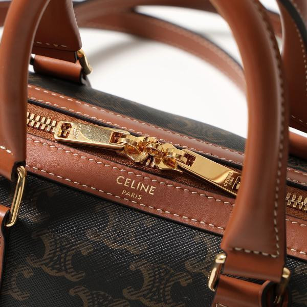日本 CELINE Triomphe 帆布 MINI BOSTON 標誌印花中號波士頓包 日本 CELINE Triomphe 帆布 MINI BOSTON 標誌印花中號波士頓包