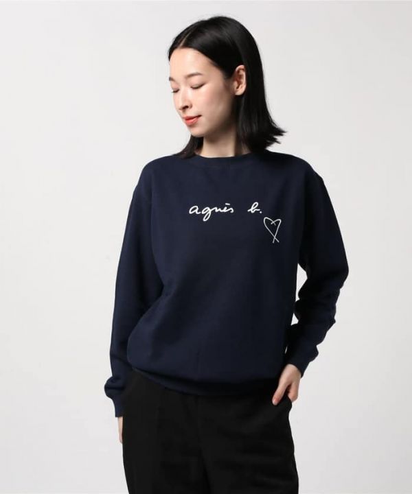 agnes b.字母LOGO愛心厚棉T恤(售價已折) agnes b.,字母LOGO愛心厚棉T恤
