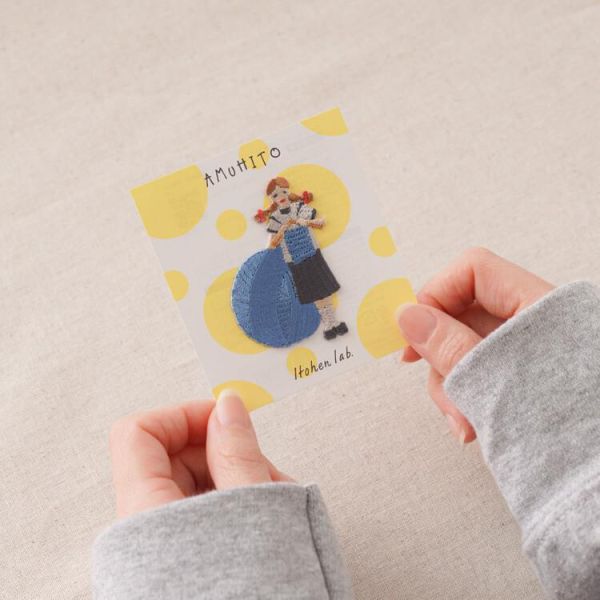HARA WOOL - AMUHITO 編織人的小小共感標記 - 兩用貼布繡 刺繡貼布 