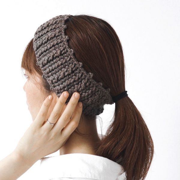 日本Hará Wool 材料包 - 210 遮耳保暖髮帶 