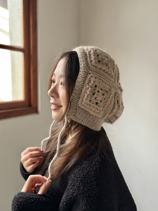 DARUMA - 鉤針拼花連帽材料包 + 教學影片 