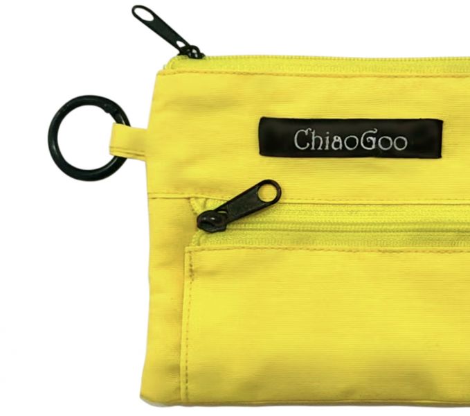 巧姑 ChiaoGoo - Yellow Pocket Pouch ChiaoGoo、巧姑、輪針、棒針、輪針組、不鏽鋼