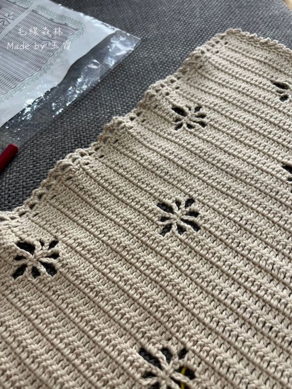 日本復古可愛の鏤空純棉毯 編織材料包,鉤針,棒針,嬰兒毯,毛線,新生兒