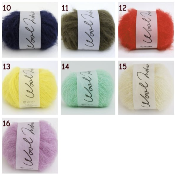 DARUMA最受矚目新品，輕柔優雅毛海毛衣材料包 （13顆毛線＋ 教學影片） 