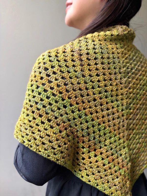 新版! isk-013，「春日川の三角ショール」＋教學影片 春日川,三角披肩,鉤針