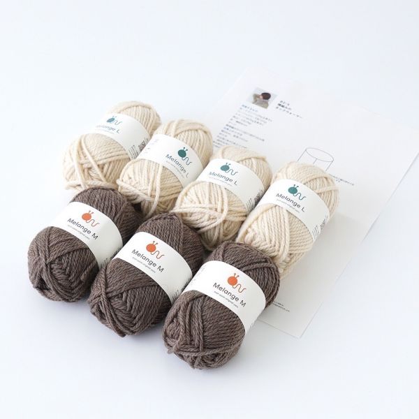 日本Hará Wool 材料包 - 25優雅の溫暖棒針脖圍 