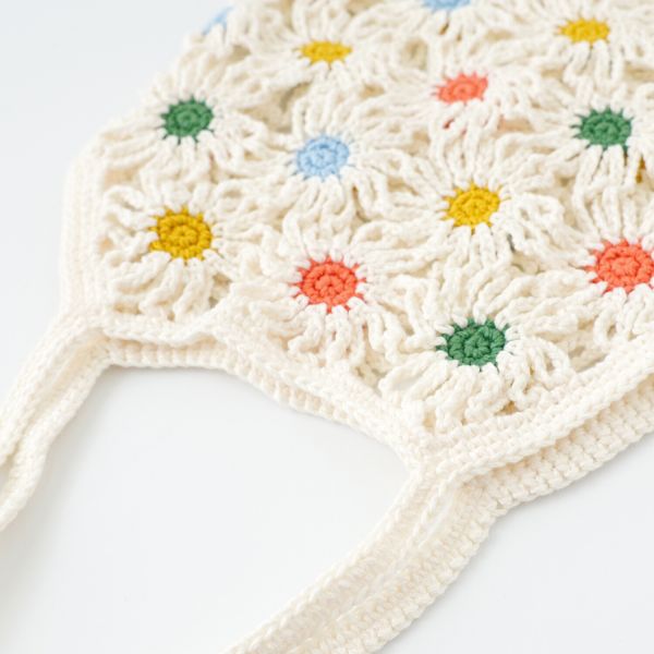 日本Hará Wool 材料包 -66 花朵包包 