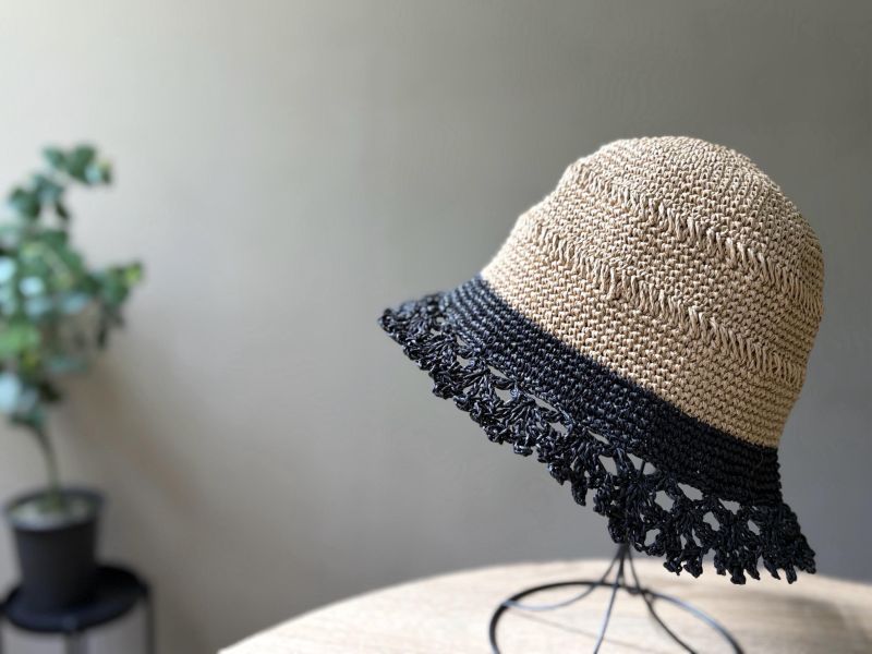 DARUMA - 典雅花邊漁夫帽 A 