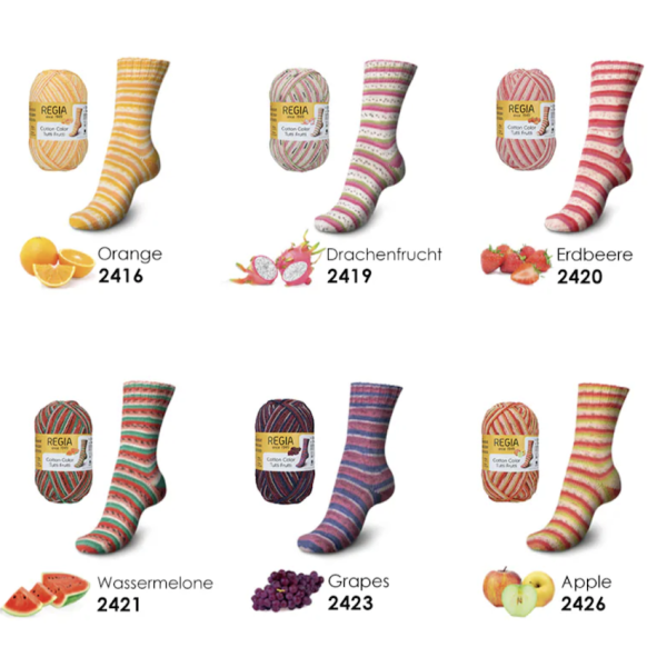 德國MEZ - REGIA COTTON COLOR 水果襪線 