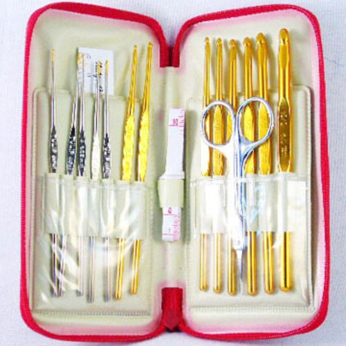 日本廣島TULIP- 金鉤針組套 Gold Crochet Hooks Set 