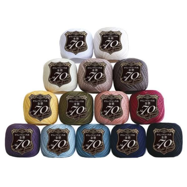 Olympus - 金票蕾絲 Gold Label 蕾絲線 70番 5g 