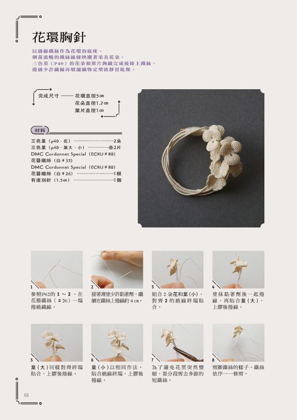 袖珍系迷你鉤織：花系微鉤飾品手作課 