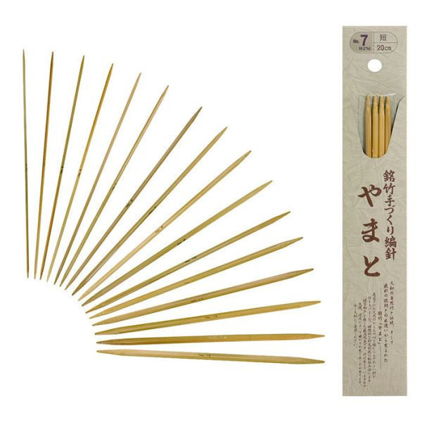 NASKA 內藤 - 竹製雙尖棒針｜4本針｜20公分｜11～15號 