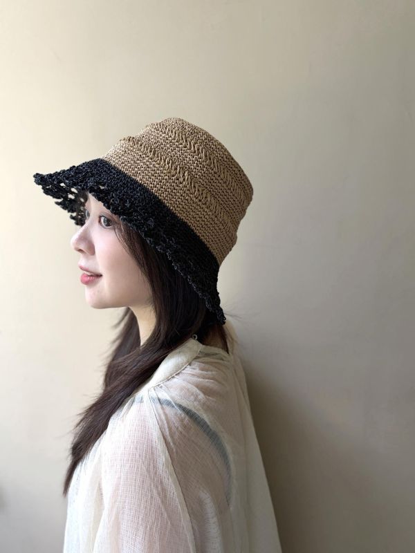 DARUMA - 典雅花邊漁夫帽 A 